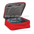 Recycle red colors fashion new design cooler bag, pvc liner, lunch or beer cooler bag